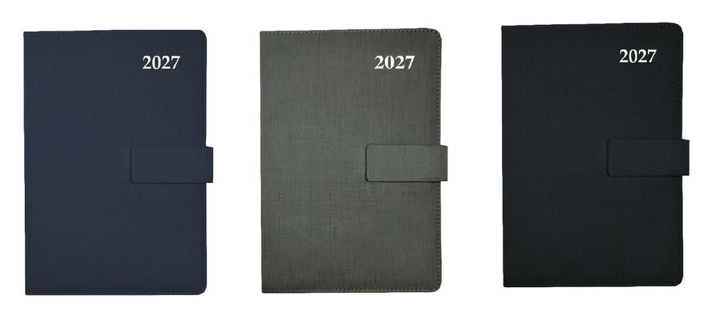 A5 Linen Diary with Buckle 2027