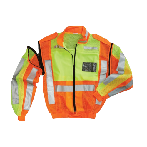 Traffic Reflective Vest, Detachable Sleeves