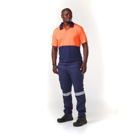 Reflective 2-Tone Quick Dry Golfer (Orange)