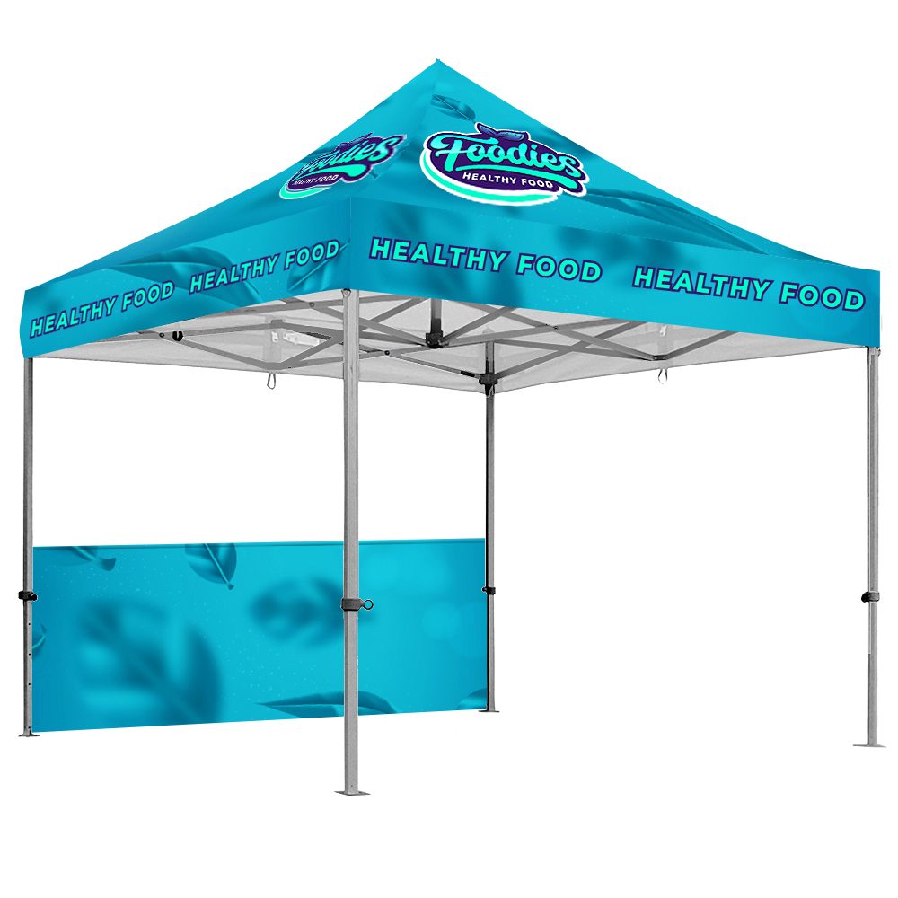 Gazebo 3m Unit, Half Wall, Dye Sub