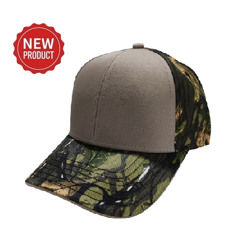 TWO TONE CAMO CAP -KHAKI/GREEN ( SC09 KHAKI/GREEN )