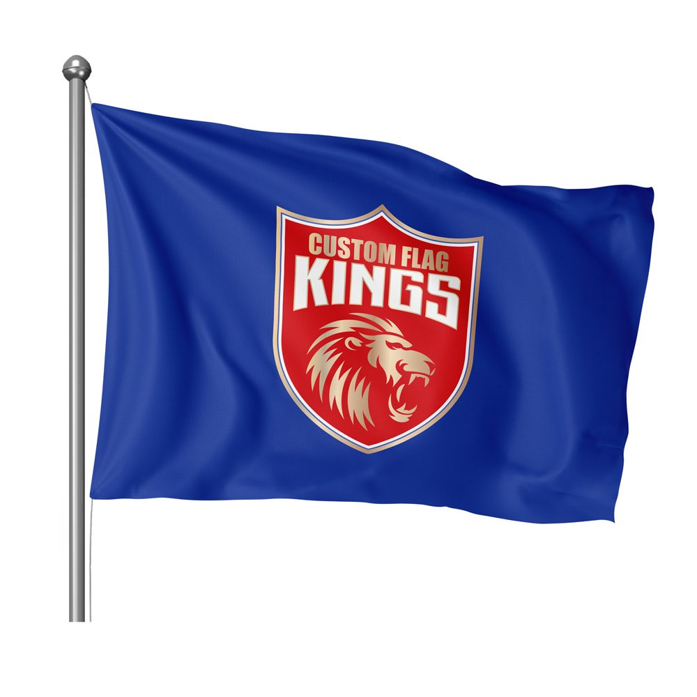 Digitally Printed Flag, Single Sided, 1200mm x 3000mm, with rope & toggle