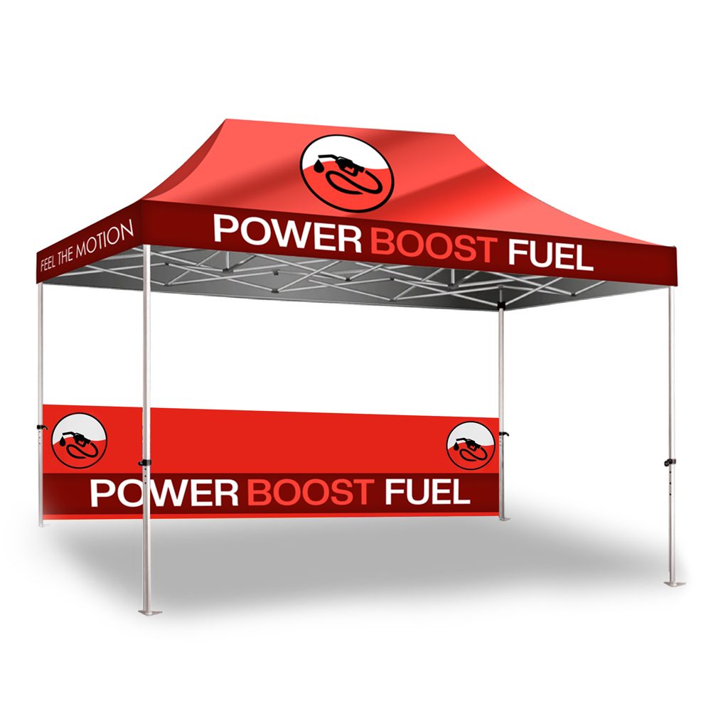 Gazebo 4.5m Unit, Half Wall, UV Print