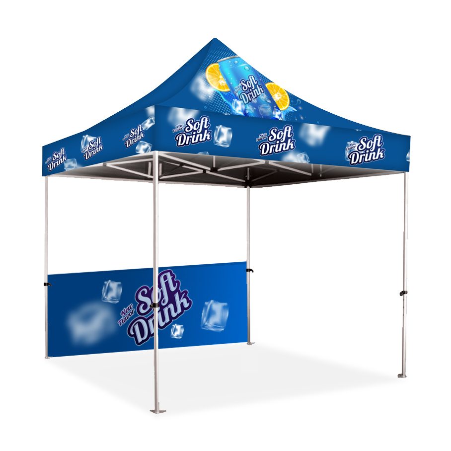 Gazebo 2m Unit, Half Wall, UV Print