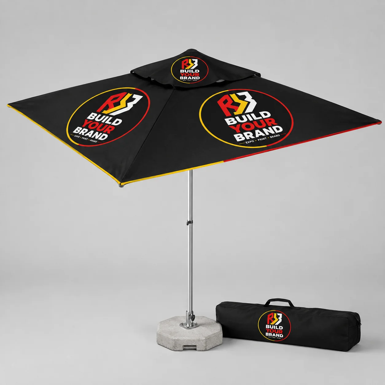 Build Your Brand 3m Parasol with Base and Bag