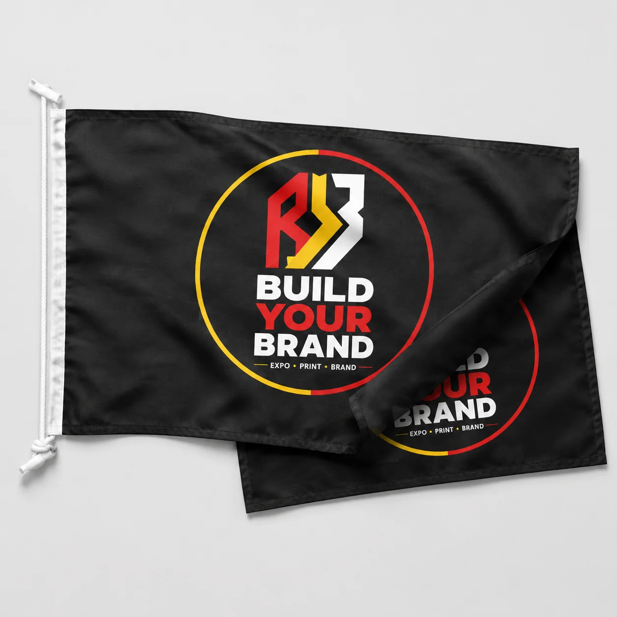 Build Your Brand 600mm x 900mm Corporate/Country Flag with Toggle and Rope - Double Sided
